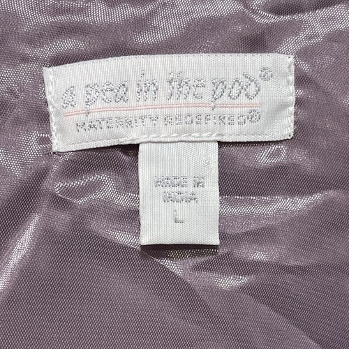 A Pea In The Pod Womens Large L Maternity Dress Textured Sheath Purple Lavendar - Picture 9 of 9