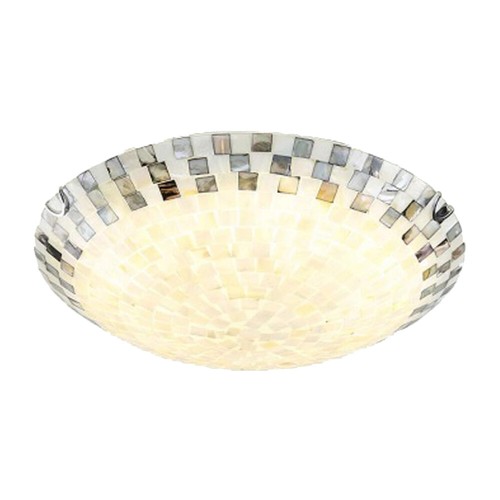 Tiffany Flush Mount Ceiling Light Bedroom Dinning Room Ceiling Lamp 2-Light 12'' - Picture 11 of 13