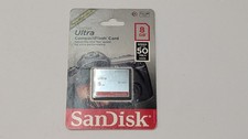 SanDisk Ultra Compact Flash Memory Card 8GB 50MB/S New