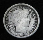 1900-O Barber Dime * Clear Date/Mint Mark *Cleaned A1013