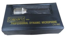 CompuWiz Professional Dynamic Microphone CW-98G Black Silver NEW