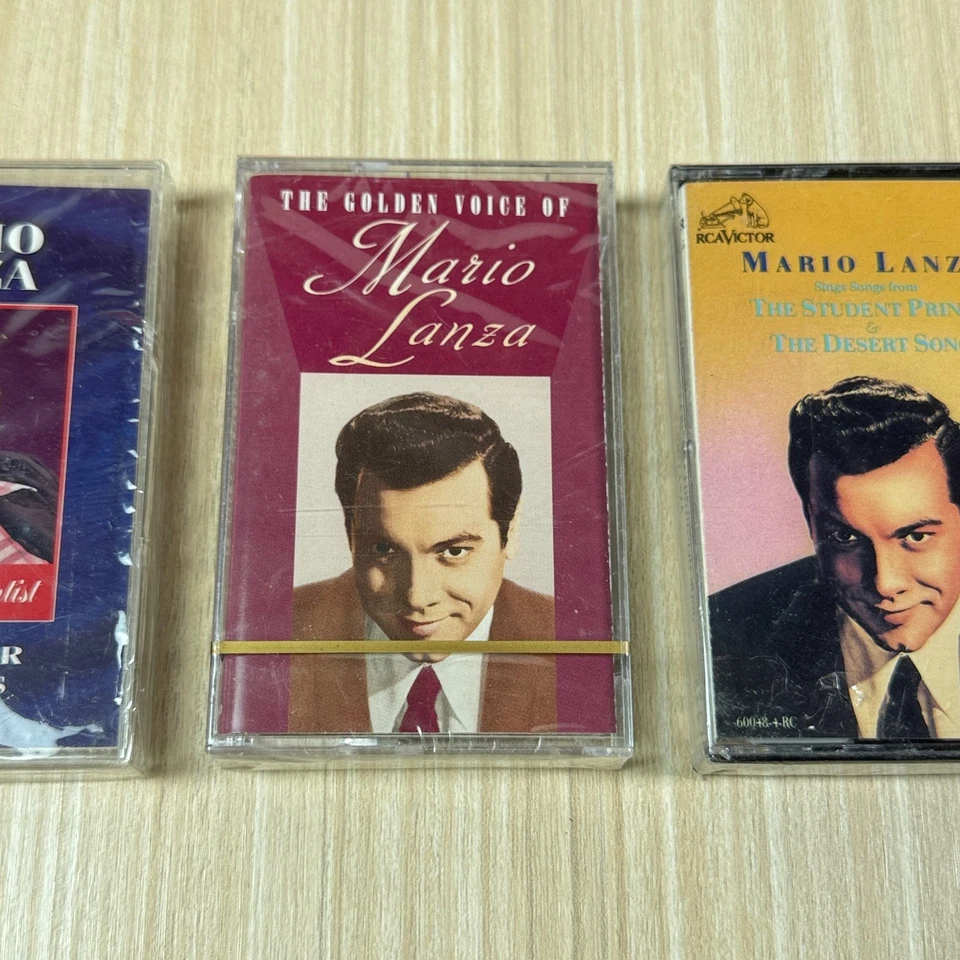 Mario Lanza Cassette Tape Lot of 3 The Golden Voice Student Prince Sealed Foto 3 de 4