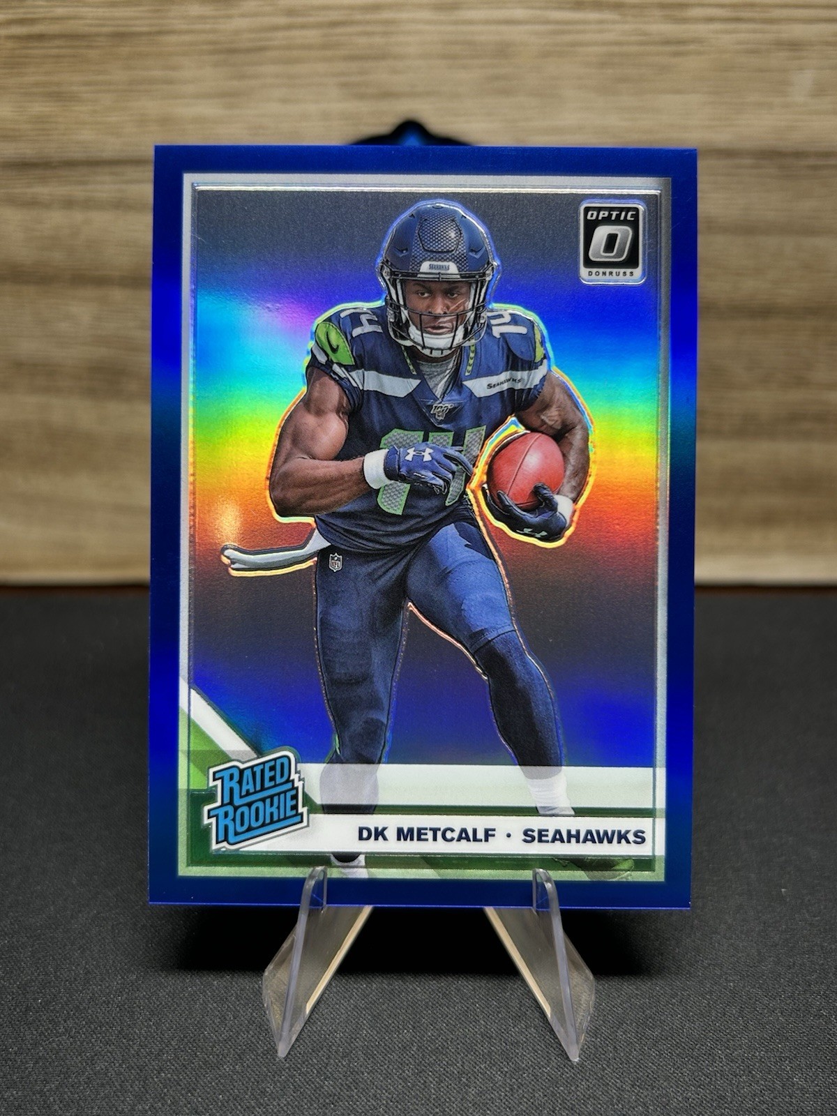 DK Metcalf Rated Rookie‼️ Blue Holo /150‼️ 2019 Optic RC Seahawks Steelers
