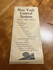 FREE SHIP! 1947 New York Central System Railroad Time Tables In Great Condition