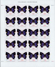 2021 USPS Colorado Hairstreak Butterfly First Class Stamps  - 100 PCS TOTAL