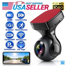 Dash Cam 170° Wifi Recorder Car Camera HD 1080P Car DVR Vehicle Video G-Sensor