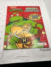 BOOK: TMNT Ninja Turtles coloring and activity book Raphael