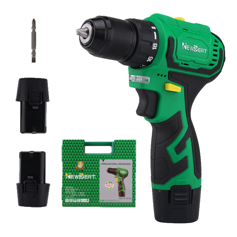 35N.m High Torque Cordless Drill 12V Brushless Motor 2-Speed Electric Power Tool