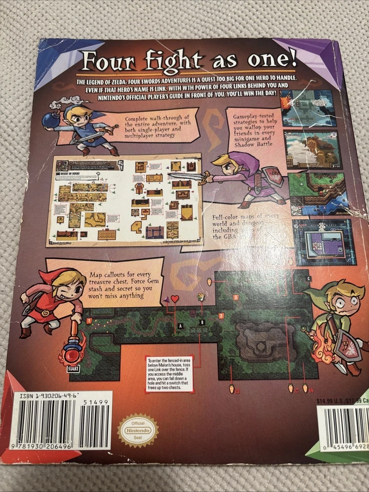 The Legend of Zelda Four Swords Adventure GameCube Official Players Guide - Image 2 of 2