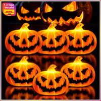 Herbstdeko KüRbis Deko Mit LED Licht 6 StüCk Laternen FüR Herbstfest Deko