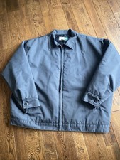 WearGuard Work Jacket Mens Charcoal Gray Quilted Lining Full Zip Canvas 3XL