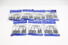 Lot of 7 Moread DisplayPort to VGA Adapter Male to Female Gold-Plated Cord Black