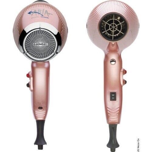 Gamma+ Aria Dual Ionic Rose Gold Lightweight Salon 2200W Hairdryer Hair Dryer