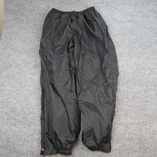 Vintage Nike Baggy Track Pants Mens 2XL Black Fleece Lined Elastic Waist Zip