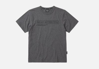 2000-2024 INDIAN Mens IMC Marl T-Shirt Grey Black LARGE 286276412