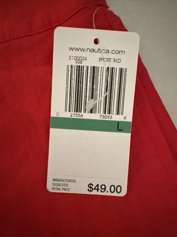 Pantalones Cortos de Nautica para Mujer Rojos Grandes Gancho y Lazo y Corbata Frontal Nuevos con Etiquetas Foto 2 de 4