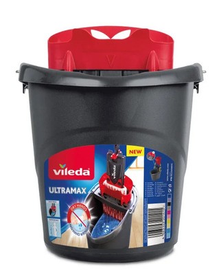 Vileda Ultramax Eimer mit PowerPresse  10 L Wischeimer Bodereinigung