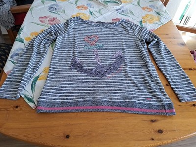 Cecil Damen  Pullover Sommer Strick Gr S Gestreift