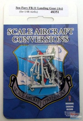 SAC48351 1:48 Scale Aircraft Conversions - Sea Fury FB.11 Landing Gear (AFX kit)