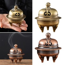 Bruciatore di incenso dal design antico, turibolo rotondo per soggiorno,