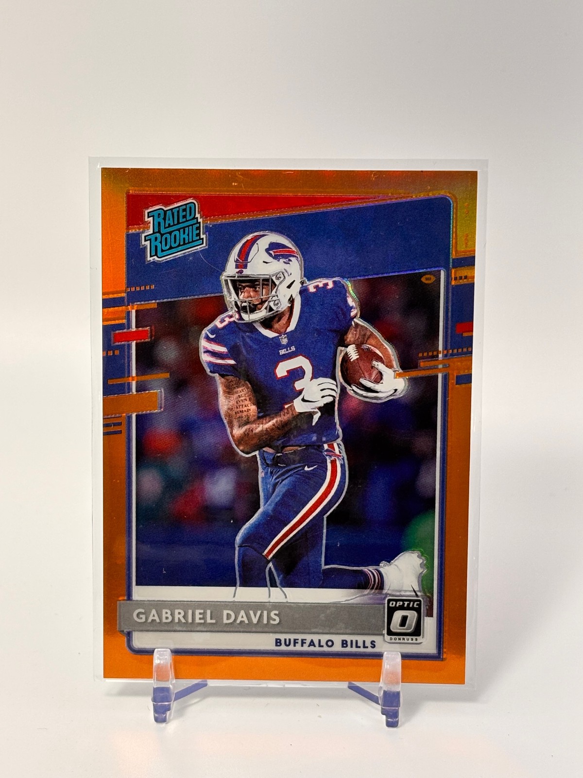 2020 Donruss Optic #187 Gabriel Davis Orange #/199 Rated Rookie