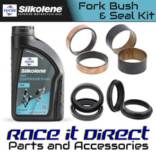 Fork Oil Dust Seal Bush Kit for Harley FXDB Dyna Street Bob 2007-2017 Silkolene