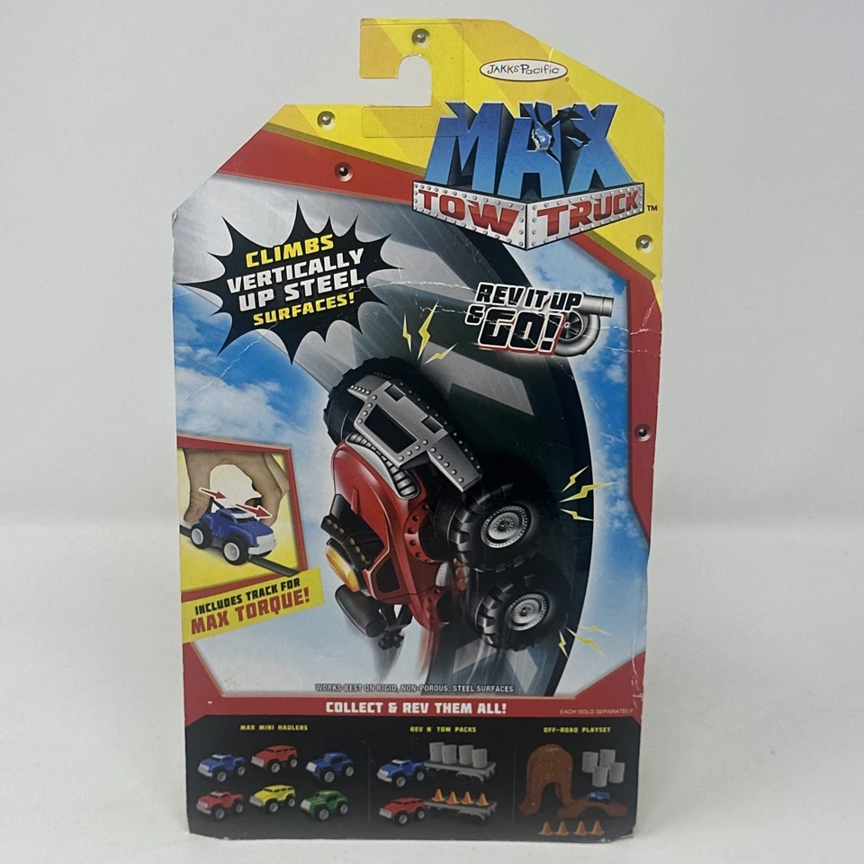 Max Tow Truck Yellow Hauler Climbs Steel Surfaces Pulls 25x Jakks Pacific New - Image 4 of 4