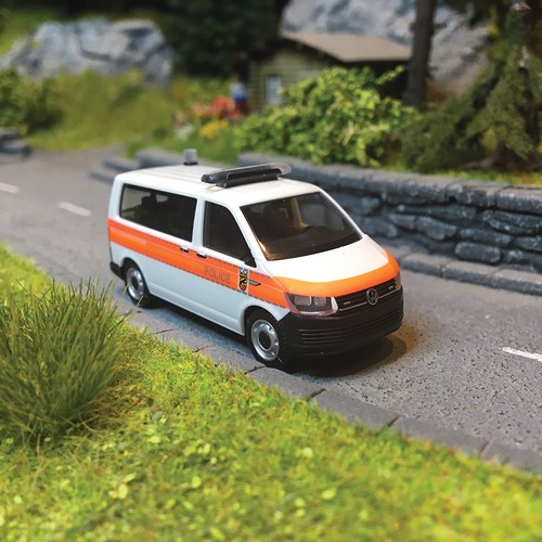 Volkswagen T6 Bus, Police - HERPA 96911 - HO 1/87 | Condition: Neuf