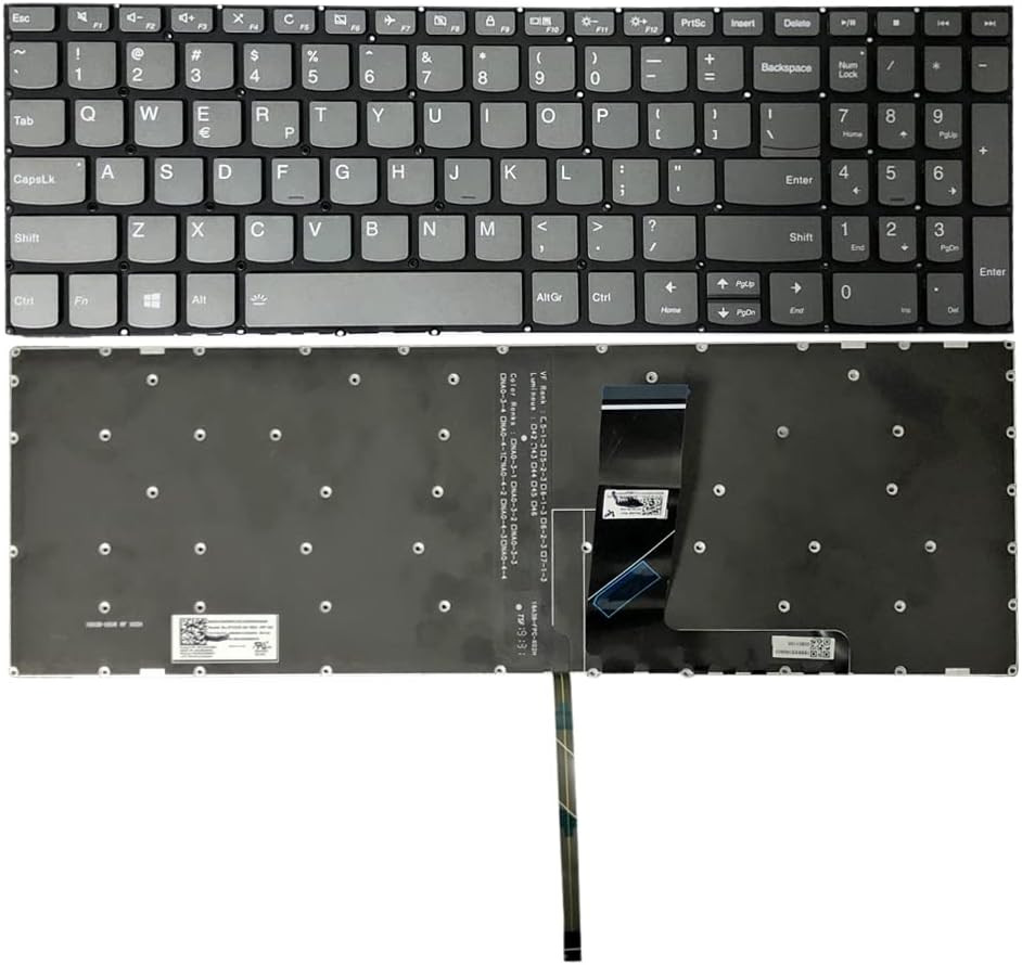 Laptop US Keyboard with Backlit Replacement for Lenovo Ideapad S340-15API S340-1