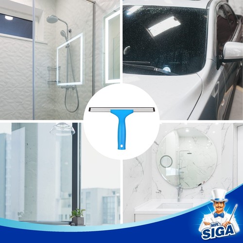 Professional Window Cleaning Combo - Squeegee & Microfiber Window Scrubber, 10" - Picture 6 of 6