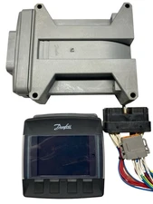 Danfoss MC 050 110 00000 PLC controller & DP250-00-00-04-00-00 Display