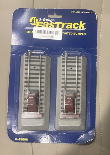 PARACHOQUES ILUMINADOS LIONEL AMERICAN FLYER FASTRACK calibre S AF 2 tren ferroviario 6-49866 | Condition: New
