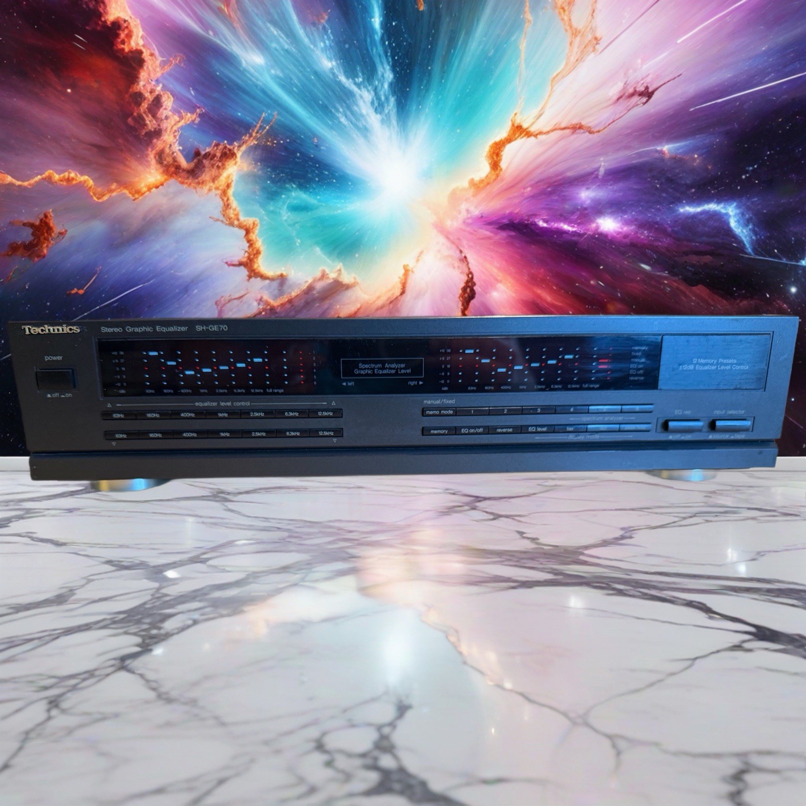 Technics SH-GE70 7 Band Graphic Equalizer Hi-Fi Separate *Serviced* Great Shape