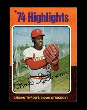 1975 Topps Set-Break #  3 Bob Gibson VG-VGEX *GMCARDS*
