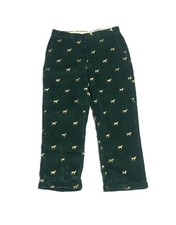 VTG Orvis Men's Hunter Green Dog Embroidery Print Corduroy Pants Size 34 X 26