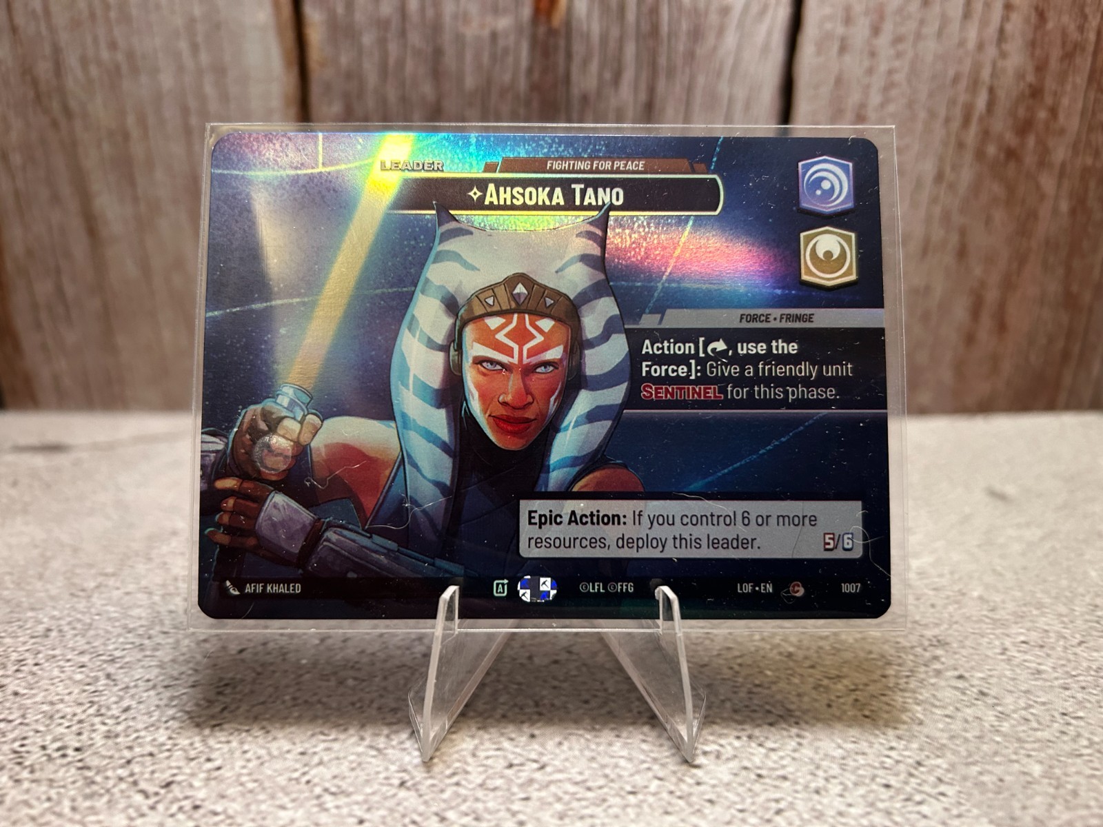 SWU Ahsoka Tano, Fighting for Peace #1007 SHOWCASE Legends of the Force LOF