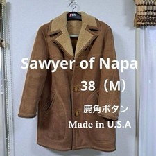 Sawyer of Napa Sheepskin Mouton Coat Size 38