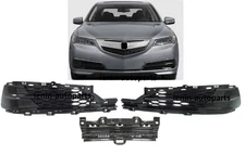 Bumper Trim Molding Bumper Insert Outer Grille w/o Fog Lamps For ACURA TLX 15-17