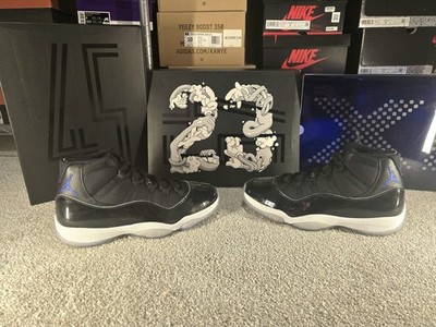 Nike Air Jordan 11 Retro Space Jam 2016 Black Patent Size 10