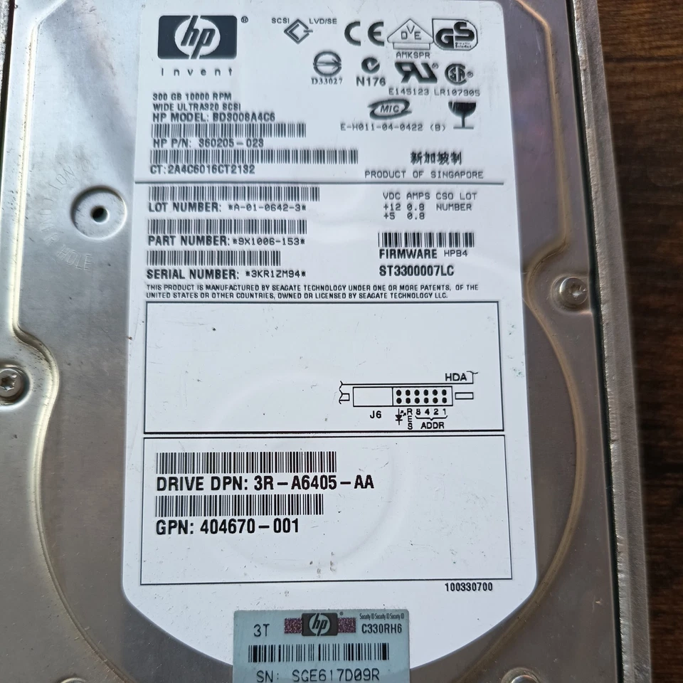 Hp 300gb 10k 3.5" Scsi Ultra 320 Bd30088279 271837-029 351126-001 360205-014 - Image 2 of 4