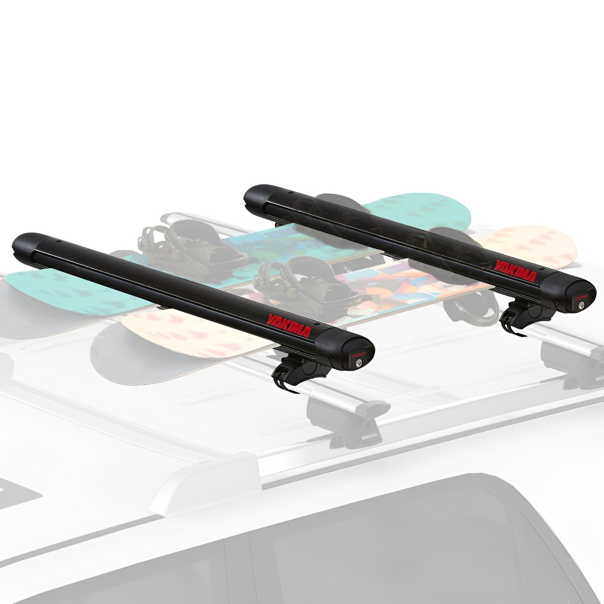 Yakima Fresh Track YAKIMA FatCat EVO Skis Or Snowboards Mount Roof