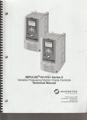 IMPULSE G+/VG+ SERIES 5-VARIABLE FREQUENCY CRANE CONTROLS TECH MANUAL