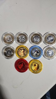 .999 Fine Silver Strike Casino Gaming Coin Chip Token Four 4 Queens Plaza Lot