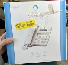 AT&T CL2909 Corded Landline Speakerphone with Caller ID - Call Waiting - White