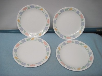 4 Corelle Friendship Dinner Plates 10 1/4''