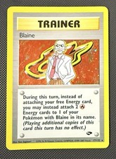 Pokémon TCG Blaine Trainer Gym Challenge Holo Card 17/132 Unlimited Rare on eBay