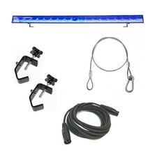 American DJ Oświetlenie Eco UV Bar DMX Blacklight LED UV Światło z zaciskami i kablami