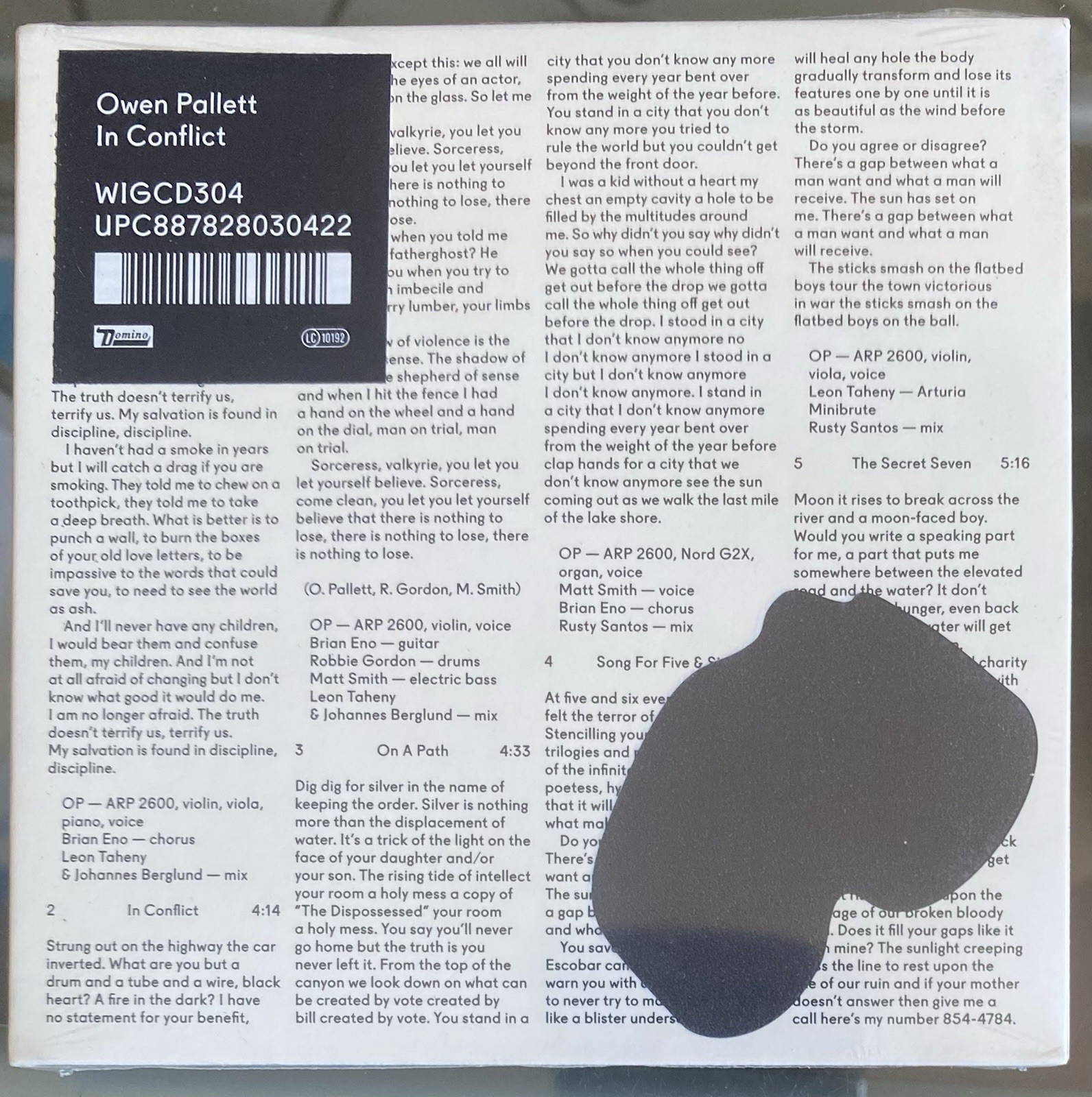 Owen Pallett - In Conflict - CD - BRAND NEW - STILL SEALED - DOMINO - WIGCD304
