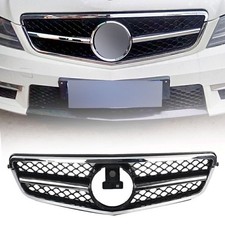Für Mercedes Benz W204 C-Klasse C180 C200 C260 C63 2007-2014 Chrom Kühlergrill