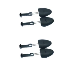 2 Pairs Plastic Shoe Trees for Women Black Boot Shaper Support Holder